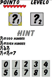 Question Number Game Puzzle