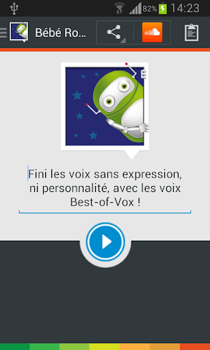 Bébé Robot voice French