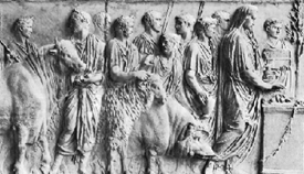 c0 Animal sacrifice from Roman times
