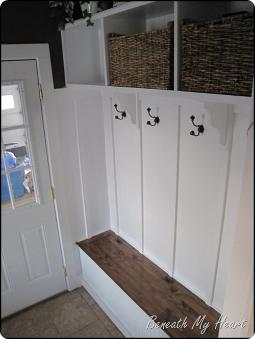 mud room with storage bench
