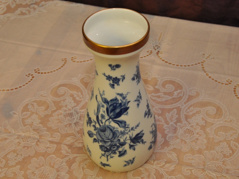 PMR Bavaria Jaeger & Co. Porzellan, Vase, Blumenvase, Goldrand