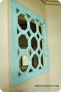 Turquoise Decorative Mirror