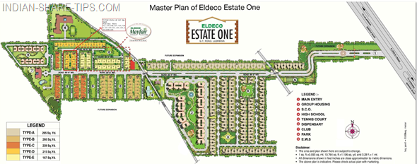 Master Plan Eldeco Estate One