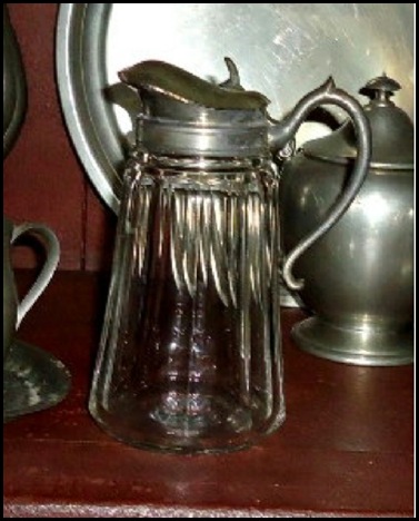 Syrup pitcher closeup