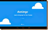 واجهة تطبيق ديولينجو لتعلم اللغات الأجنبية على أجهزة أندرويد