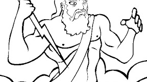Dibujo De Zeus De Esmirna Para Colorear - Dibujos para colorear dios helios , dios griego del sol - es.hellokids.com