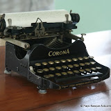Sa machine à écrire