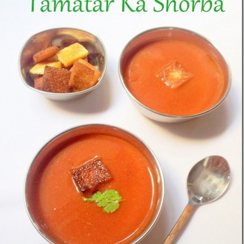 Tamatar Ka Shorba | Tomato Soup with spices Indian Style | Oil Free Cooking