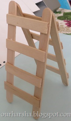 ::My Hobbies::: Popsicle sticks or Ice cream sticks Ladder