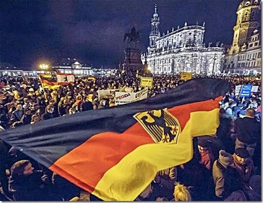 German Anti-Islam Protestors