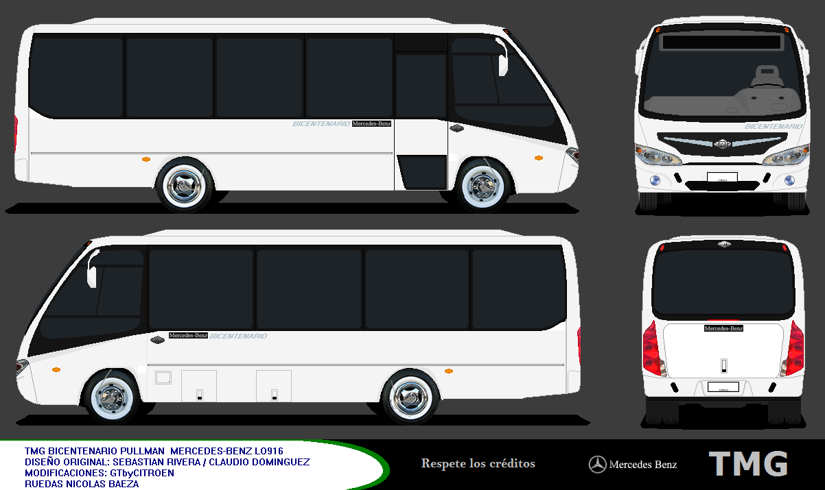 Bases Chile: Inrecar Geminis II-TMG Bicentenario Mercedes-Benz Lo 916