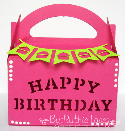 Inky Impressions - Birthday - Treat box - Ruthie Lopez DT 1