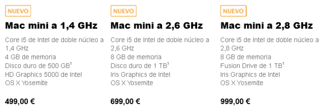 Modelos Mac Mini 2014 Modelos Mac Mini 2014