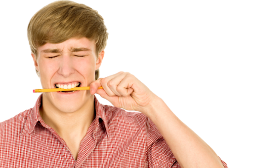 3.) Biting a pencil is safe though, please tell me it's safe. It's not. Biting pencils and pens can damage your teeth or shift the positioning of them.