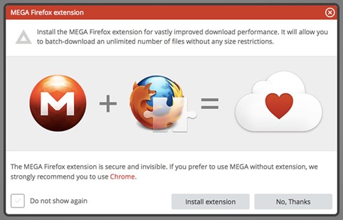 Plugin de Mega para Firefox