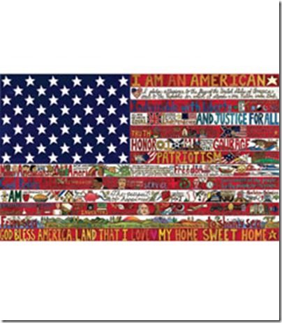 heirloom american flag painting via chasing fireflies