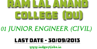 Ram-Lal-Anand-College Recruitment 2013