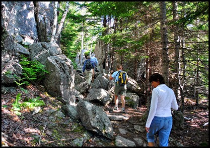 01d2 - Gorham Mtn Hike - Cadillac Cliff Trail - here we go