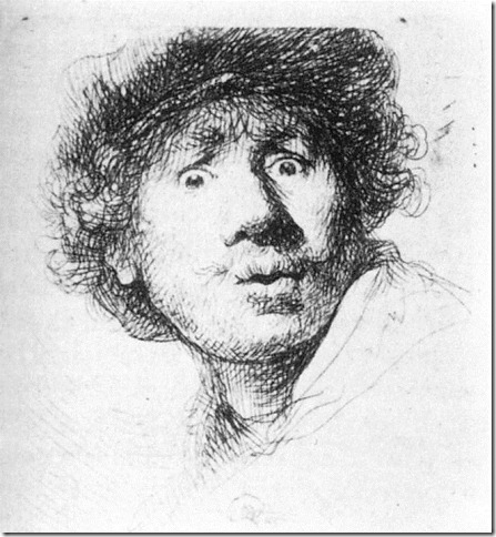 rembrandt - portret (grafika) 1630