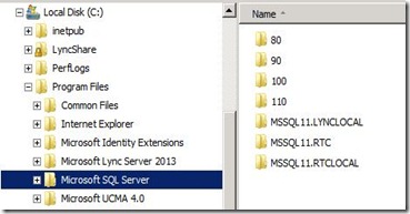 Lync 2013 - DB Location - 23 SE CE SQL Install