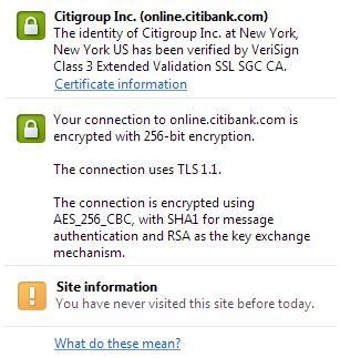 Citibank TLS