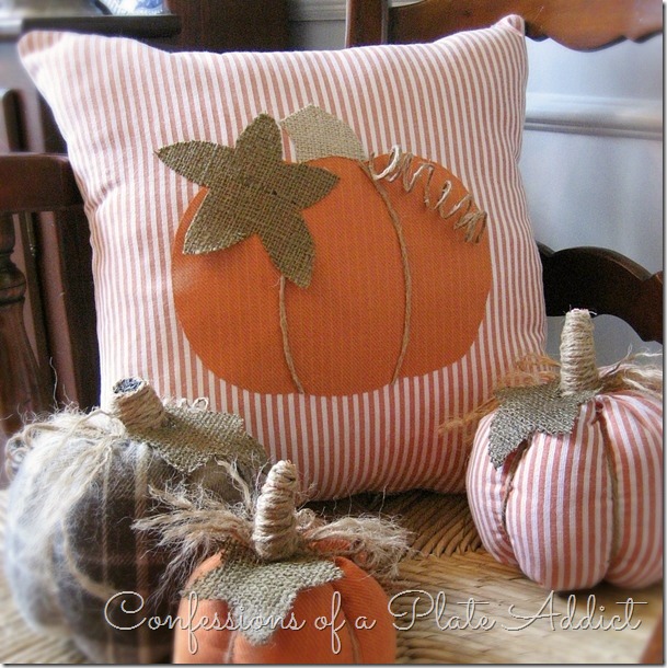 CONFESSIONS OF A PLATE ADDICT A Pumpkin Pillow from Shirts