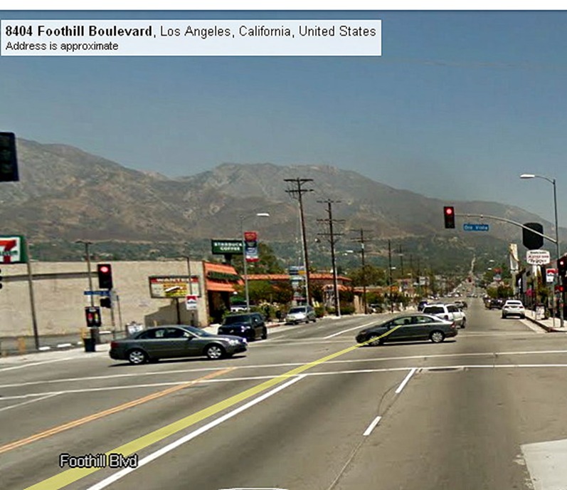 foothill blvd Los Ang intersection