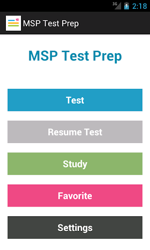 MSP Test Prep