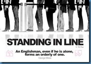 stand in line