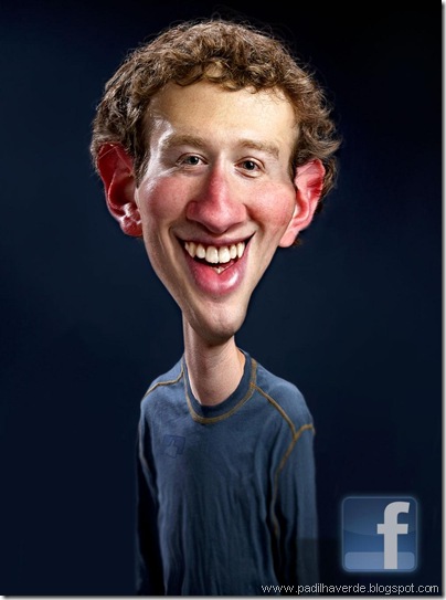 Caricatura Mark Zuckerberg