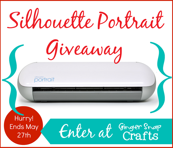 Silhouette Portrait Giveaway @gingersnapcrafts.com #giveaway #silhouette
