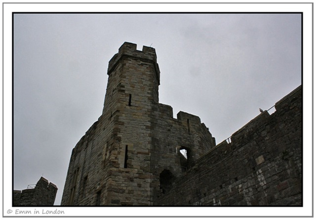 Approaching Caernarfon Castle Approaching Caernarfon Castle