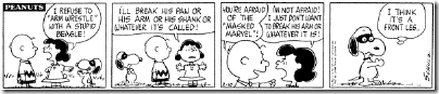 Peanuts 1967-02-10 - Snoopy as the masked marvel
