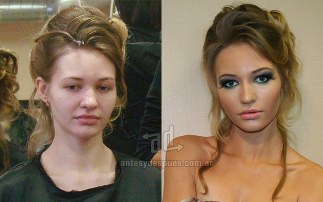 Before and after make-up artists 1