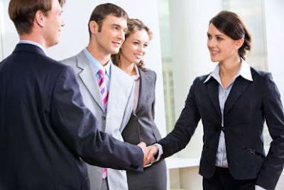 Shaking hands