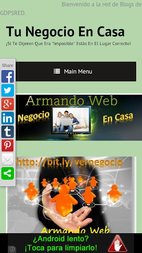 SU WEB O BLOG DIRECTO ANDROID