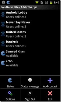 Voice Chat Client Android - iPhone - iPad