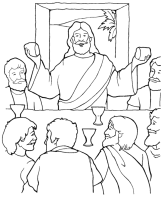 ultima cena jesus colorear (2)