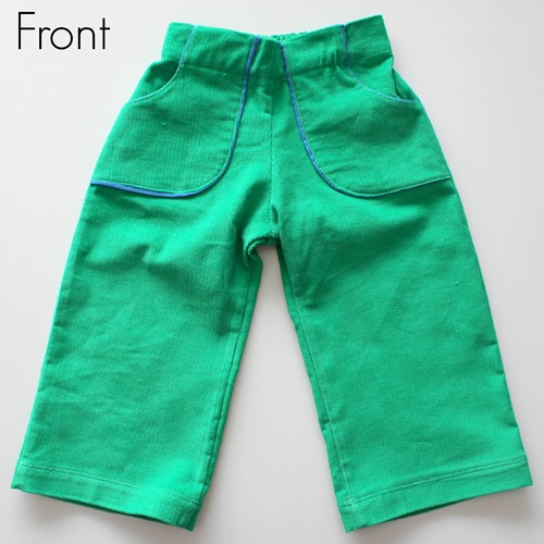 Green pants front