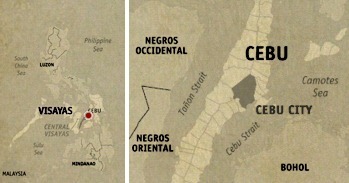 Cebu City Location Map