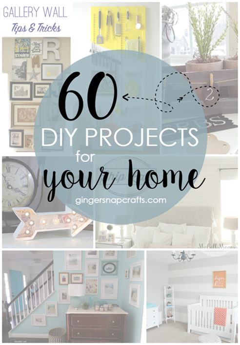 Over 60 DIY Projects for Your Home at GingerSnapCrafts.com #DIY #features_thumb
