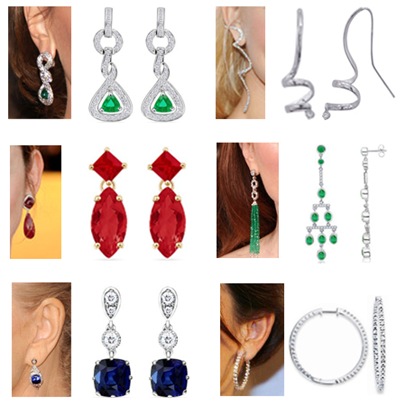 Diamond-Gemstone-Celebrity-Earrings