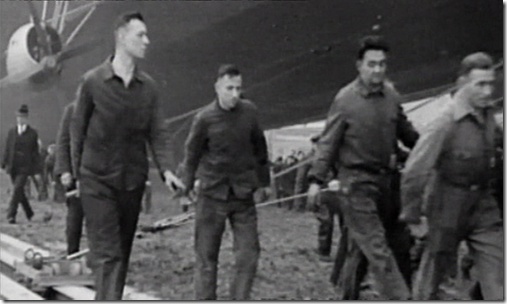 Ground crew with mooring tackle trolley