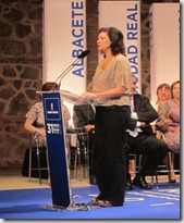Clara Sánchez Medalla de Oro de Castilla-La Mancha 2011 (Foto EUROPA PRESS)