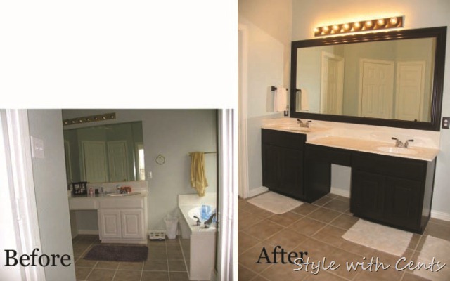 master bathroom oil rubbed bronze renovation before after1