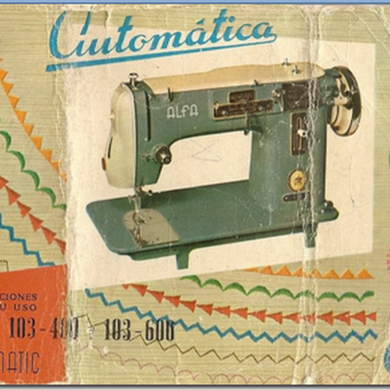 manual maquina alfamatic modelo 103 -  400 y 103 -600