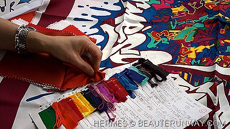 Hermes Scarf Gratti Hearts & Crafts The People