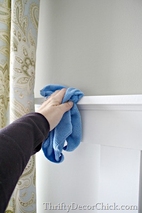 cleaning wood trim