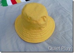 Inside yellow hat