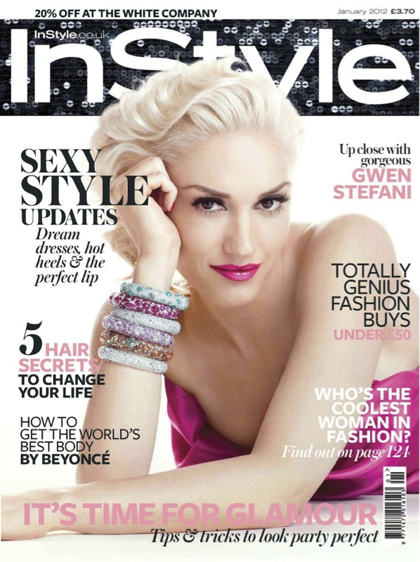 DIARY OF A CLOTHESHORSE: Gwen Stefani covers Instyle January 2012